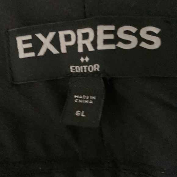 Express black pants slacks 6 long - Picture 5 of 6